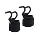 thumbnail image 1 of Ganchos para levantamiento de pesas (2 unidades), muñequeras ajustables para levantamiento de pesas en gimnasio Negro, 1 of 9