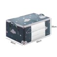 thumbnail image 2 of Caja de almacenamiento de ropa, bolsa de almacenamiento de edredón duradera para edredones, ropa de cama (L azul), 2 of 5