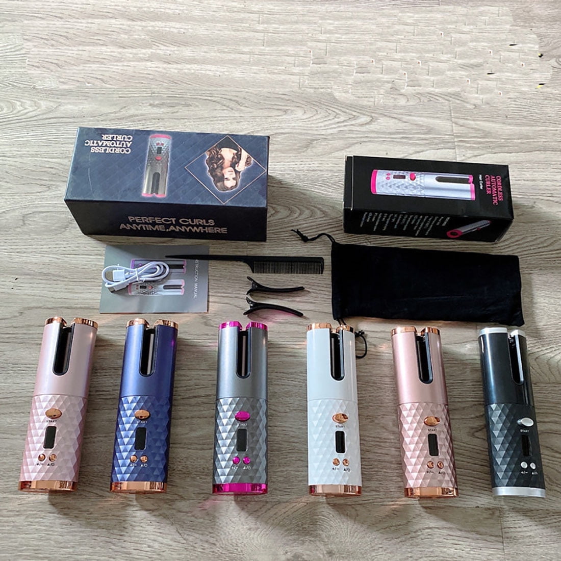 Wireless handheld automatic curling iron, lazy USB charging curling iron, lazy curling iron, anti scald home automatic curling iron