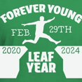 thumbnail image 3 of CafePress - Forever Young Feb 29Th Leap Year T Shirt - Women's V-Neck Dark T-Shirt, 3 of 4