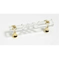 thumbnail image 1 of JVJHardware 31724 Pure Elegance 3 in. Center to Center Scored 31 Percent Leaded Crystal Pull - 24 K Gold Plated, 1 of 1