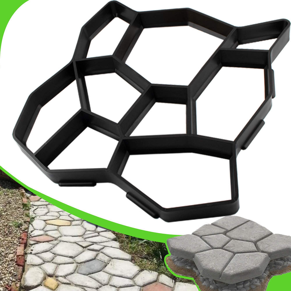 Walk Path Maker Concrete Molds for Stepping Stones Reusable Heavy Duty