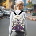 thumbnail image 7 of FORMRS Mini Backpack Purse for Women Travel Daypack Casual Shoulder Bag, Orange Astronaut Planet, 7 of 7