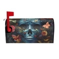 thumbnail image 2 of Fotbe Butterfly Flower Skull A Mailbox Covers Post Letter Box Cover Garden Decor Standard Size-25.5x21 in, 2 of 9