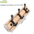 thumbnail image 5 of Homefurnishing Coat Rack Wall Mount, Entryway Coat Hat Hanger with 3 Wall Hooks for Wall Organized and Storage in Living Room, Bedroom Wooden, 5 of 7