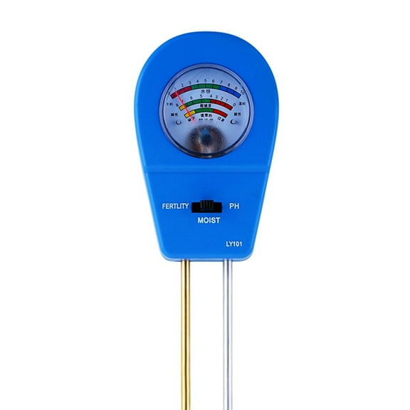 Soil Tester Soil Moisture Meter Soil Ph Tester Test Soil Fertility Suitable for Garden Lawn Care Greenhouse Plants Blue