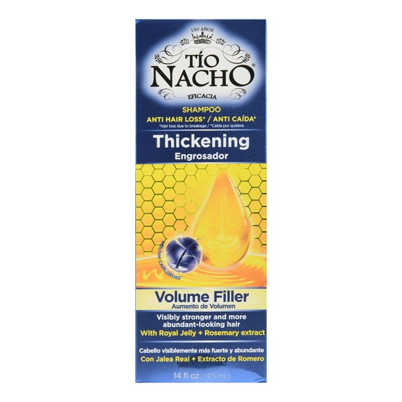 Tio Nacho Anti Hair Loss Thickening Volume Filler Shampoo with Royal Jelly, 14 Ounces