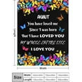 thumbnail image 4 of Aunt Gifts Blanket Birthday Gift Auntie Throw Blankets Best Aunt Ever Gifts from Niece Nephew for Bed Bedding Sofa Decor 50"x40", 4 of 6