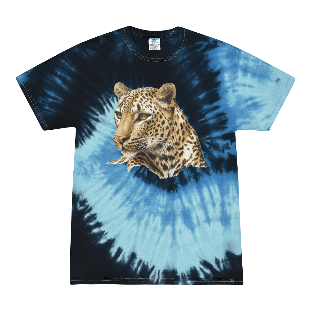 cheetah tie dye shirt