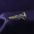 thumbnail image 3 of AFFY White Natural Diamond Cluster Ring in 14k Yellow Gold Over Sterling Silver, 3 of 7