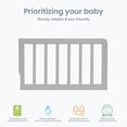 thumbnail image 2 of Dream On Me Universal Convertible Crib Toddler Guard Rail, Pebble Grey, 2 of 5