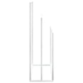 thumbnail image 2 of vidaXL Freestanding Towel Rack White 48x24x79 cm Iron, 2 of 4