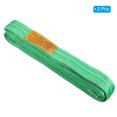 thumbnail image 3 of Uxcell 2" x 11.5 FT Lift Strap 2 Ply 4409lbs Capacity Webbing Lifting Moving Straps for Rigging Hoisting, 2 Pack Green, 3 of 7