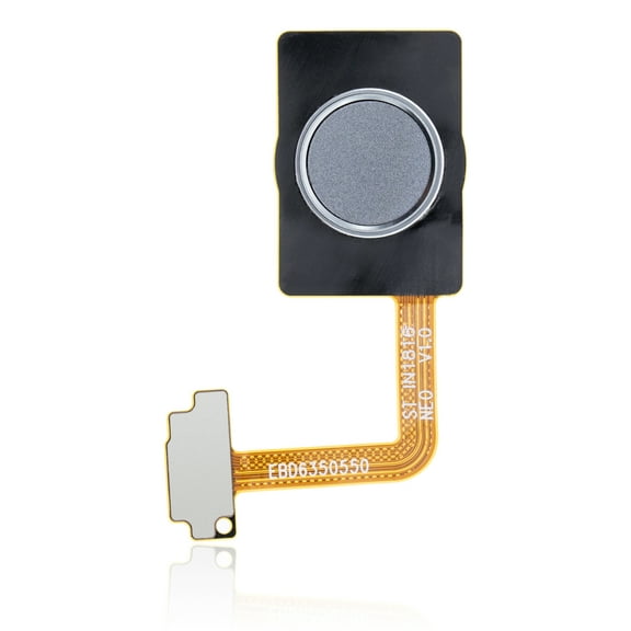 Replacement Home Button With Fingerprint Sensor Flex Cable Compatible For LG G7 ThinQ (Platinum Gray)