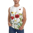 thumbnail image 1 of Fotbe Wild Herbs Men's Camiseta sin Mangas Estampada para Hombres, Playera Casual para Gimnasio, Entrenamiento, Playa-XX-Large, 1 of 7