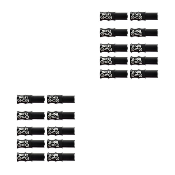 Eigraketly 10 piezas de tapas de extremo de Cable de bicicleta aleación de aluminio Multicolor accesorios de bicicleta de montaña componentes de Cambio Negro 2piezas