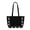 Black, variant on NCY Mini Suede Tote Bag for Women Studded Purse Chocolate Brown Faux Suede Shoulder Bag Vintage Fall Handbag for Travel Work