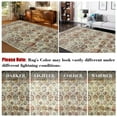 thumbnail image 5 of Hasoo Large Indoor Washable Area Rug 10' x 13' Floral Rugs for Living Room Geometric Throw Floor Mats Non-Slip Accent Carpet Colorful, 5 of 7