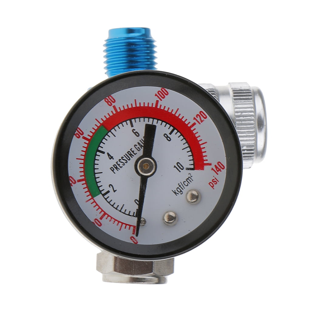 Digital Spray Paint Regulator Air Pressure Gauge 1/4" HVLP Compressor