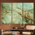 thumbnail image 3 of Luxury Marble Canvas, Modern Art Canvas, Green MArble Canvas Art, Green And Gold Marble, Alcohol Ink Art, Marble Wall Decor, Canvas Wall Decor - White Framed, 3 of 9