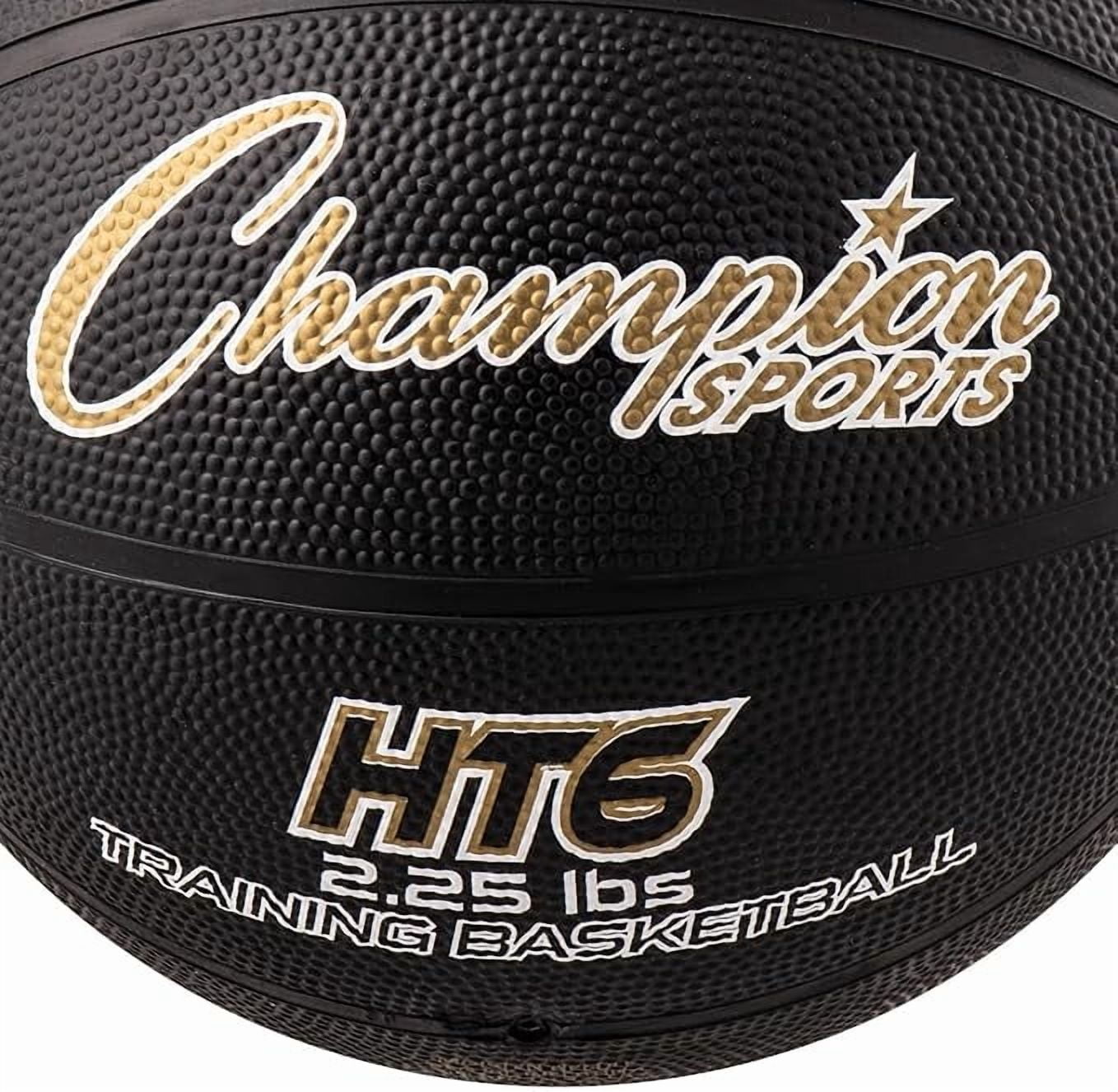 Champion Sports Weighted Basketball Trainer, Intermediate (Size 6 - 28.5") - 2.25 lbs , Black