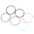 thumbnail image 4 of ELAYARD 6-Pack Steel Guitar Strings Assorted Colors for Acoustic Folk Guitar Accessories 11.8 x 0.05 Inch, 4 of 8
