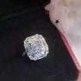 thumbnail image 3 of K-KED Gorgeous 925 Silver Filled Rings Cubic Zirconia Anniversary Delicate Jewelry Size 6-10-9, 3 of 6