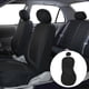 thumbnail image 4 of Funda de asiento de coche de 4 piezas Cubierta de asiento de automóvil universal Espesar Protector de asiento de coche resistente al desgaste Estera Accesorio interior del coche (Negro), 4 of 6