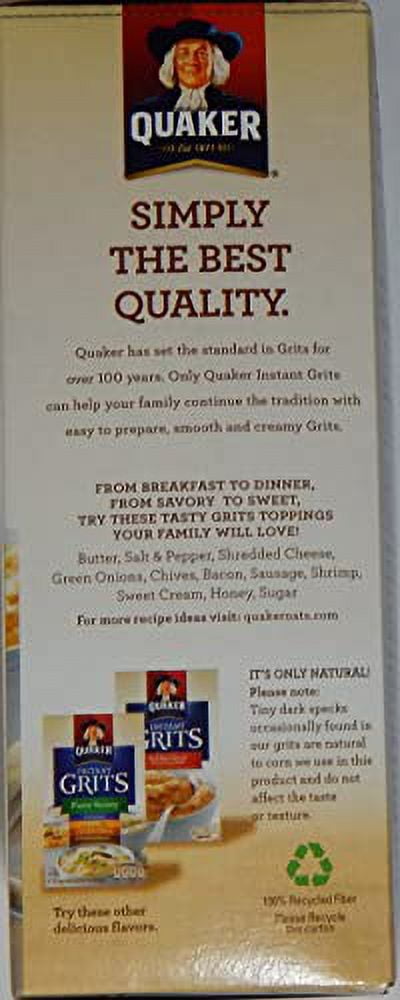 Quaker Cheese Lovers Instant Grits, Box of (12) 1-oz Packets (Pack of 2)