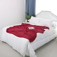 thumbnail image 4 of Throw Blanket Cotton Moss Stitch Soft Warm Blanket for Couch Sofa Chair Decorative Knit Blanket Red 60"x78", 4 of 6