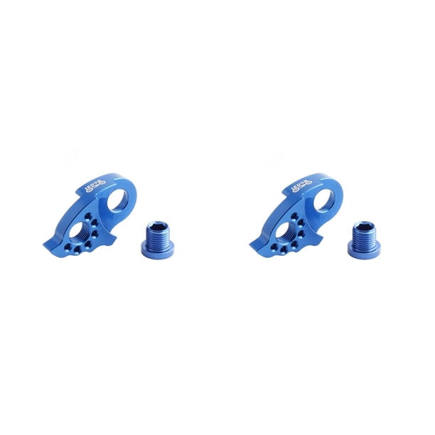Advancent Extensor de suspensión de cambio profesional aleación de aluminio cambio accesorios de ciclismo adaptador de volante para bicicletas Azul 2Conjunto