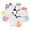 White, variant on M Buder 10pcs Golf Iron Head Cover Set Waterproof Neoprene Club Headcovers with Large Color Numbers Universal Fit White