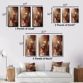 thumbnail image 4 of Designart "Ancient Revelations Italian Gold and Red Abstract IV" Abstract Painting Framed Wall Art Set Of 3 - Gold Modern Frame Gallery Set For Office Decor, 4 of 6