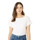 thumbnail image 1 of Maine - Camiseta Essential de Slub Manga Enrollada para Mujer (Marfil), 1 of 3