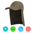 thumbnail image 5 of Men UPF 50+ Sun Wide Brim Fishing Sun Hat with Neck Flap, 5 of 7