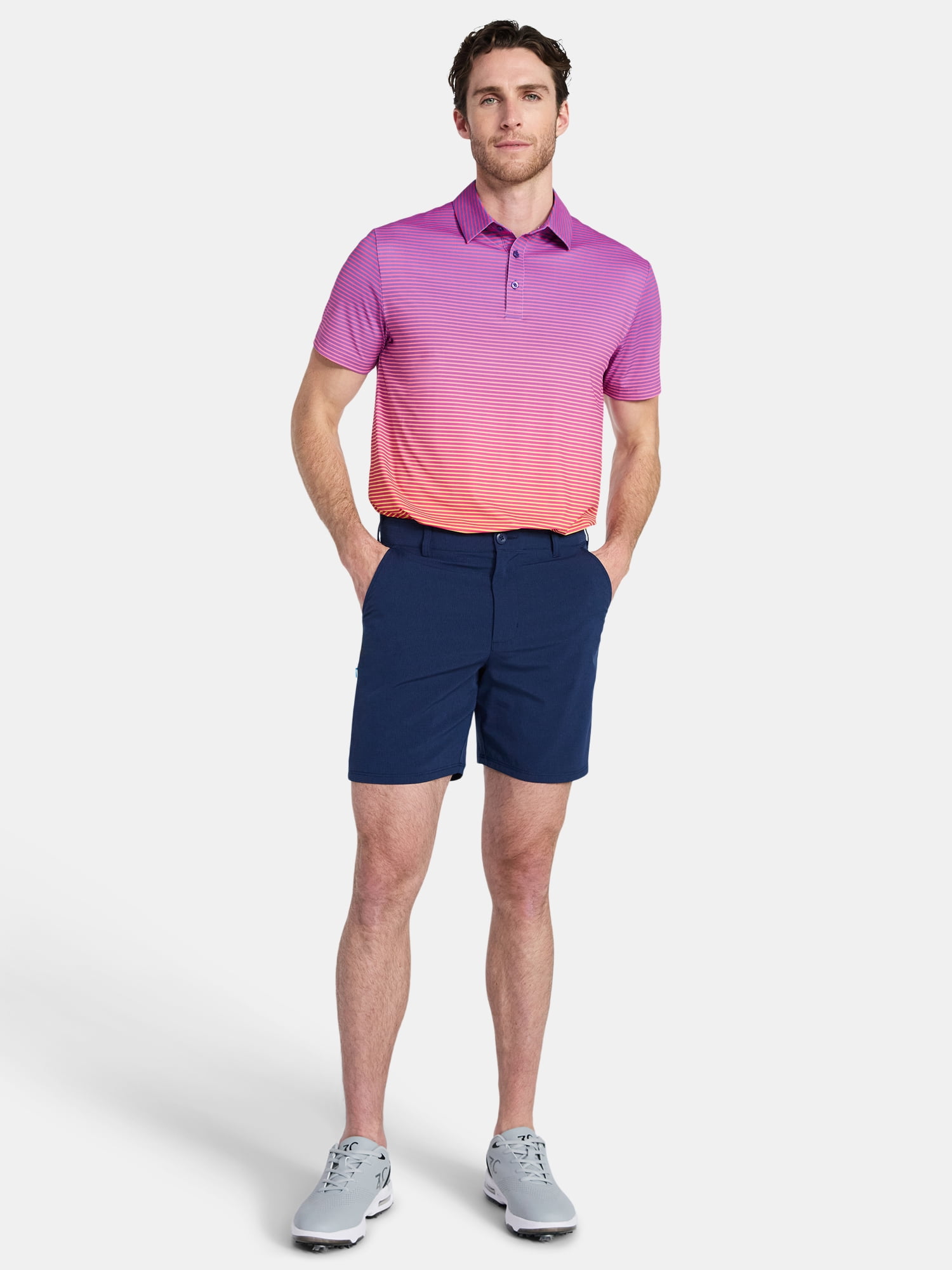Birdie Bound Men's & Big Men's Dice 7" Inseam Performance Golf Shorts, Sizes 28-48