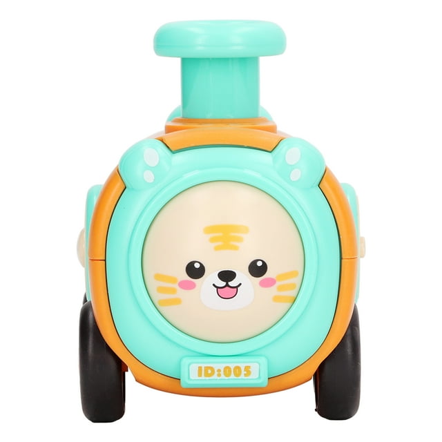 Juguete de tren con silbato para niños pequeños, con diseño de coche de juguete de dibujos animados y retroceso, tipo 2