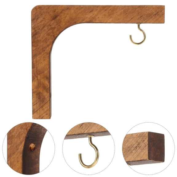 Beaupretty Wood Hanging Bracket for Plants Hanging Hook for Indoor Decoration 1 PCS