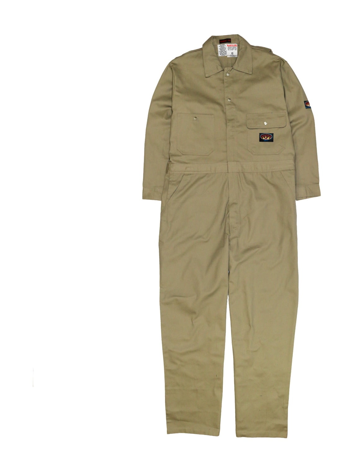 Rasco FR Khaki Lightweight Twill Coveralls