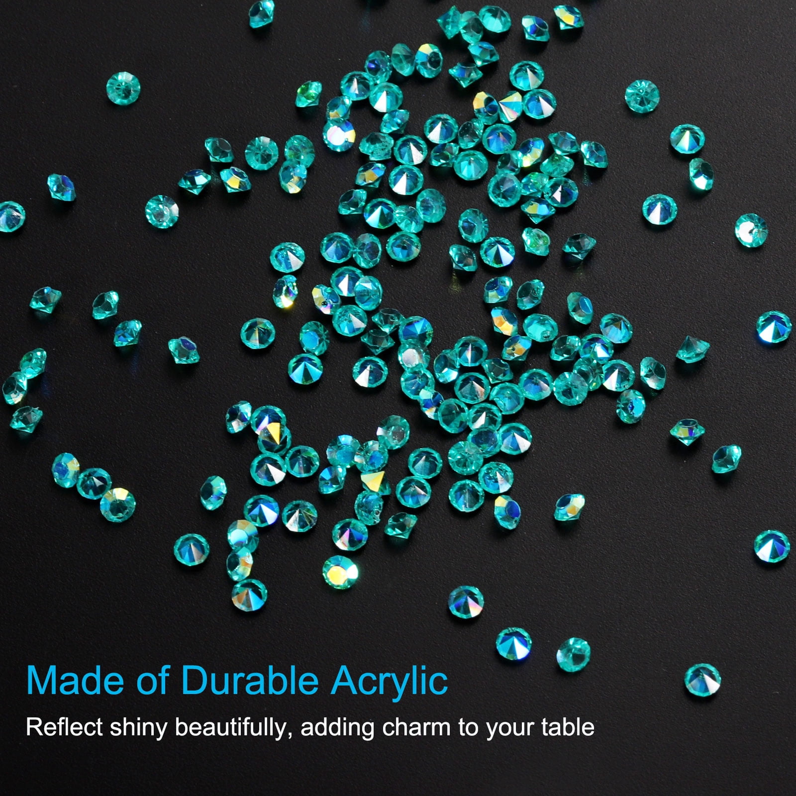 Unique Bargains Wedding Table Scatter Crystals Acrylic Diamonds Vase Fillers Gems Mint