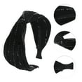 thumbnail image 3 of Unique Bargains 1 Pc Sequin Wide Headbands for Women Black, 3 of 6