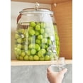 thumbnail image 4 of Qiyester Beverage Dispenser Glass Large Water Drink Dispensers with Lid and Spigot 5L for Parties,Bars,Restaurants,Refrigerator 2pcs, 4 of 10