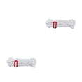 thumbnail image 2 of Soidarity Paquete de 4 cuerdas de viento para tienda de campaña, ajustable, luminoso, para senderismo, camping, escalada, dosel, hebillas de cordón, Blanco 2piezas Soidarity CBP444635, 2 of 5