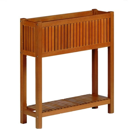 Archan Wooden Rectangular Plant Stand