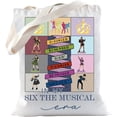 thumbnail image 1 of TSOTMO Musical Gift Broadway Six Merchandise Tote Bag For Musical Lovers Theatre Queen Gift, 1 of 6