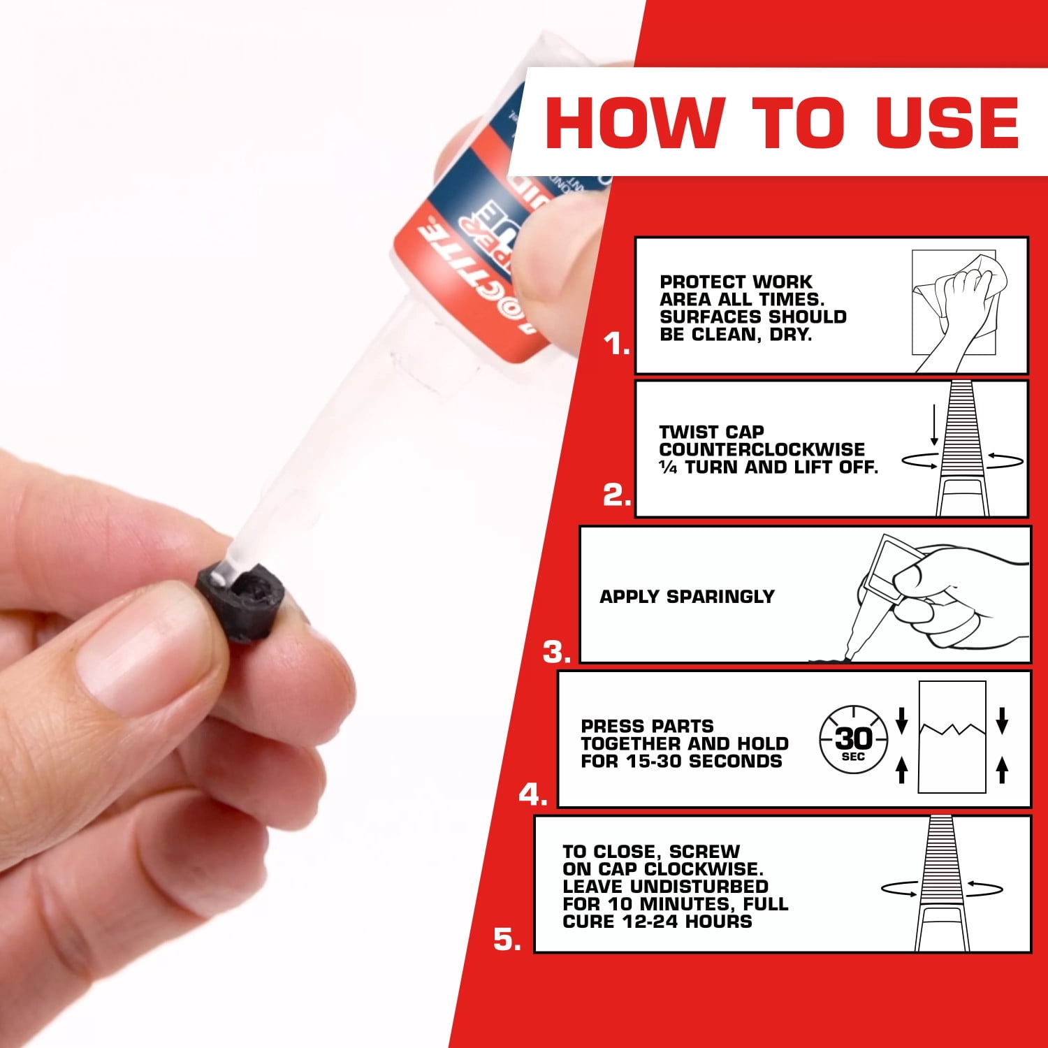 Loctite Super Glue Liquid Longneck Bottle, Pack of 1, Clear 0.28 oz Bottle