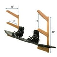 thumbnail image 3 of StoreYourBoard Timber Wakeboard Wall Rack, Wooden Storage Mount, Stylish Indoor Display (3 Boards), 3 of 5