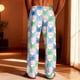 thumbnail image 4 of TaTaai Casual Vintage Men's Plaid Print Loose Pajama Pants, Valentine's Day Leisure Sports Elastic Trousers With Pockets Gift, 4 of 8