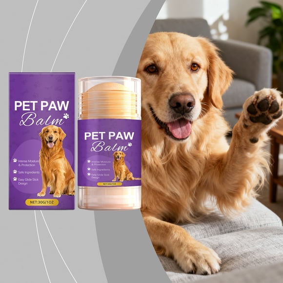 NAOJIE Cat Dog Paw Pad Balm Stick (1 oz) | Natural Lick Safe Dog Paw Blam Protector,Soother & Moisturizer for Cracked Dry & Damaged Paws,Nose & Elbows | Snout Soother for Dogs