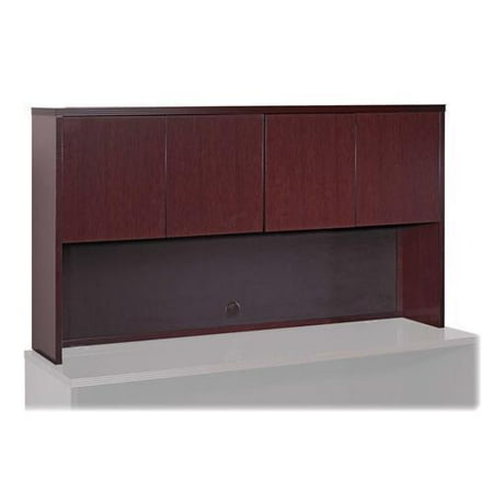 87813 Lorell Stack-on Storage - 72" Width x 14" Depth x 39" Height - Fluted Edge - Hardwood - Mahogany, Veneer